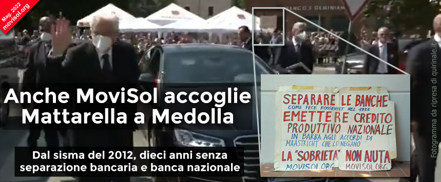 MoviSol accoglie Mattarella a Medolla
